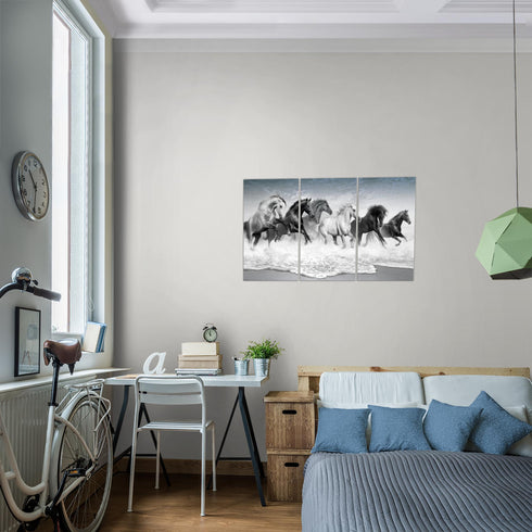 Wandbilder Wohnzimmer XXL Pferde Moderne Bilder Tiere